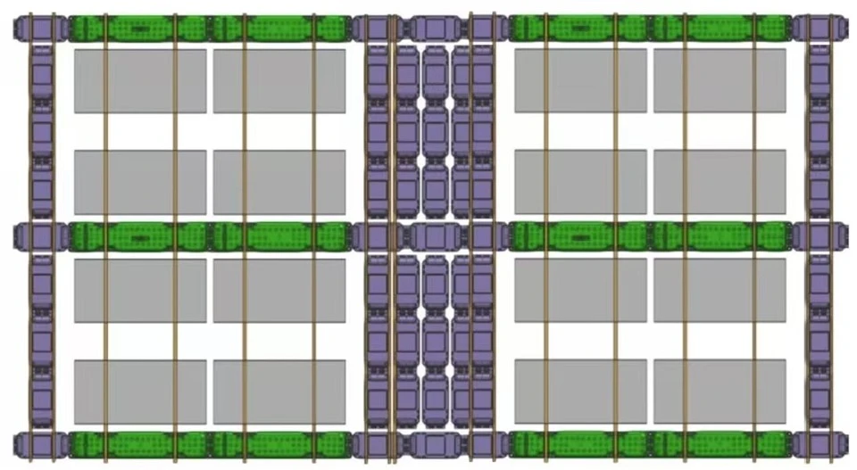 rigid floating solar system floor layout